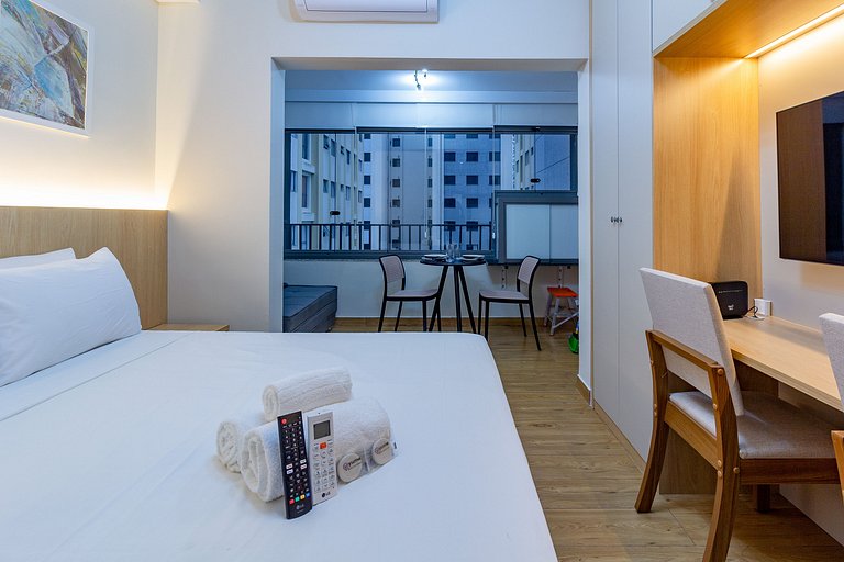 Apt completo e moderno c/ WiFi na Vila Clementino