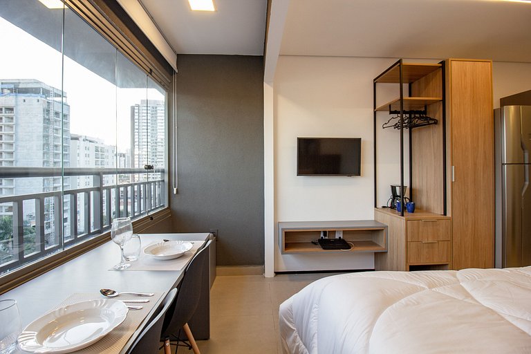 Studio Moderno no ON Brooklin com Vista