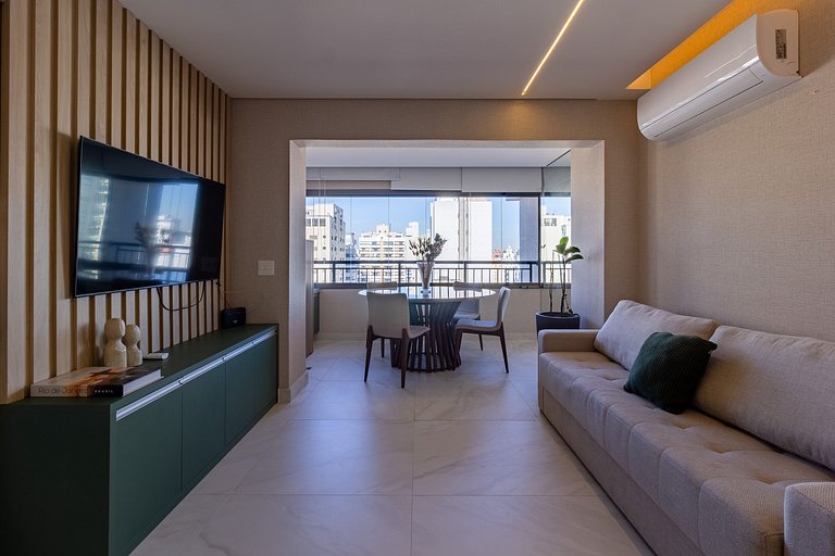 Luxo e charme: Apto completo em Moema