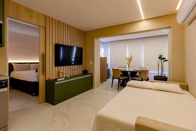 Luxo e charme: Apto completo em Moema