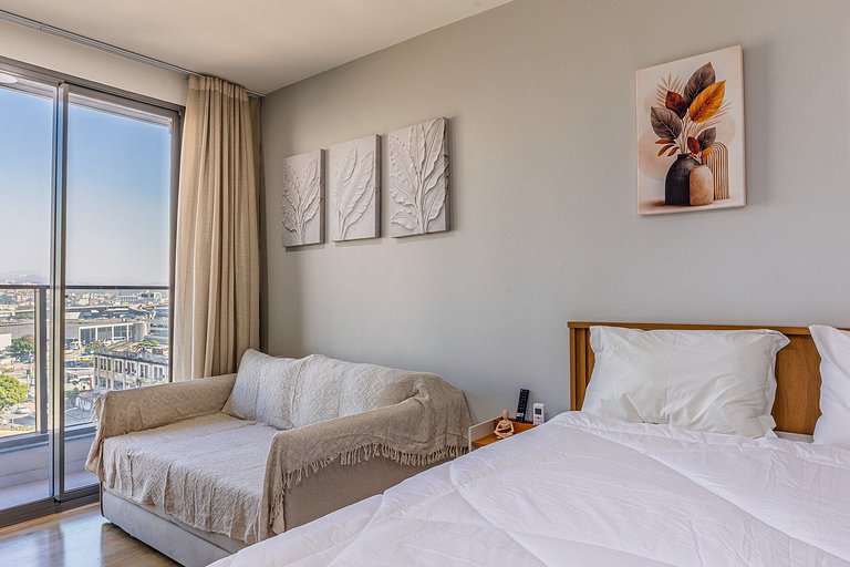 Studio Premium no Rio c/ Varanda