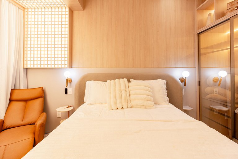Espaço Luxo | 5 estrelas | Cama Queen