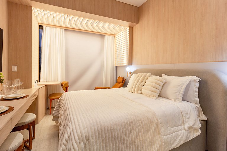 Espaço Luxo | 5 estrelas | Cama Queen