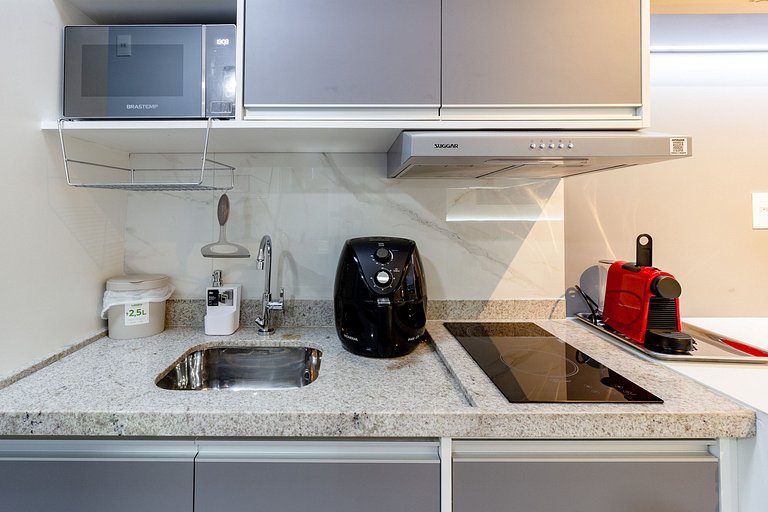 Studio para 3 em Moema com Vista da Cidade