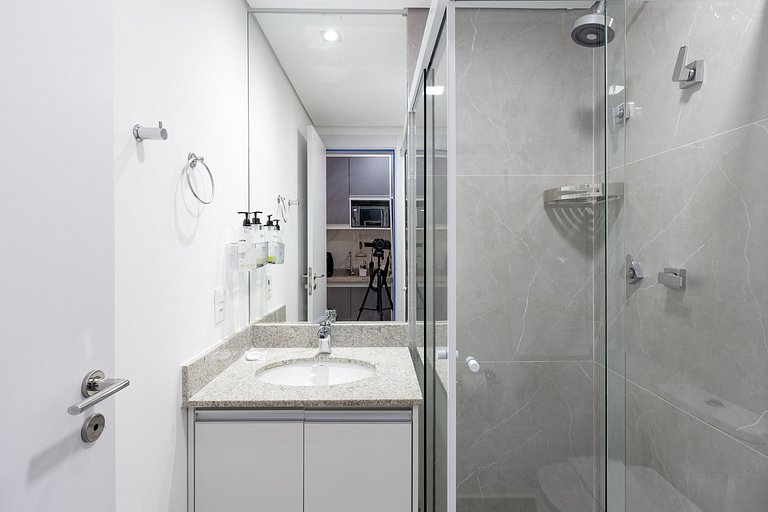 Studio para 3 em Moema com Vista da Cidade