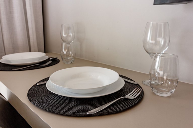Apartamento com varanda e vista para São Paulo