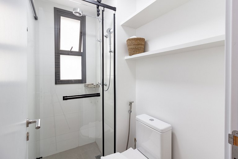 Apto moderno com garagem e sofá-cama