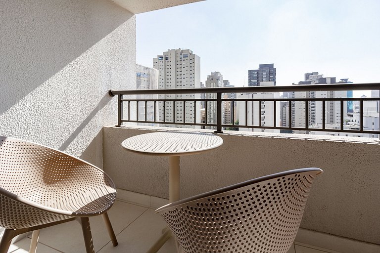 Studio charmoso com decoração moderna