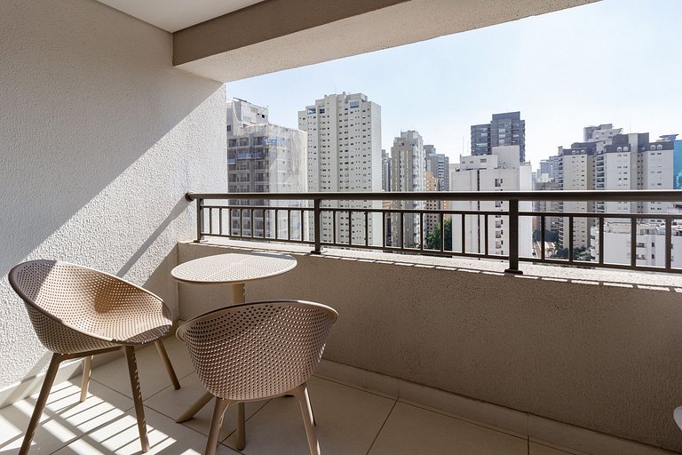 Studio charmoso com decoração moderna