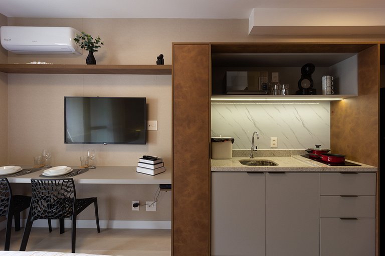 Studio Premium em Moema com Academia e Self Check-in