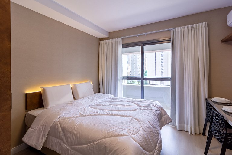 Studio Premium em Moema com Academia e Self Check-in