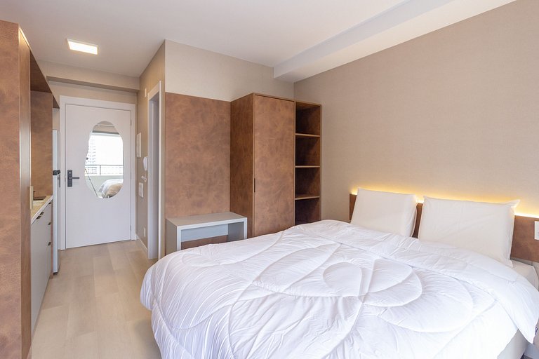 Studio Premium em Moema com Academia e Self Check-in