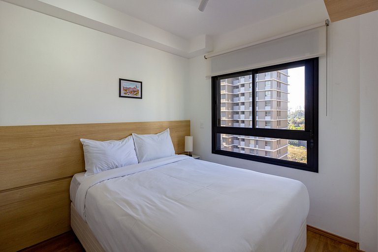 Apto 2 Quartos em Moema c/ Piscina e Coworking