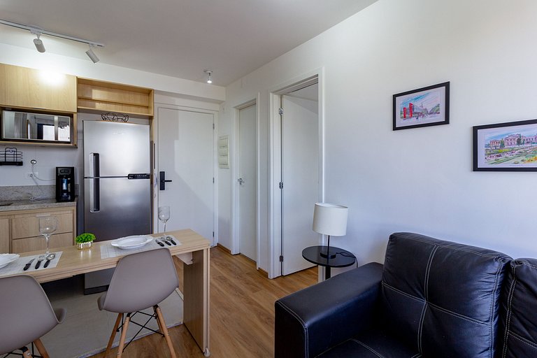 Apto 2 Quartos em Moema c/ Piscina e Coworking
