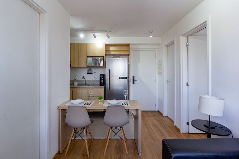 Apto 2 Quartos em Moema c/ Piscina e Coworking