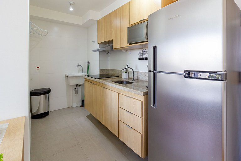 Apto 2 Quartos em Moema c/ Piscina e Coworking