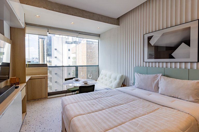 Apto completo com design contemporâneo