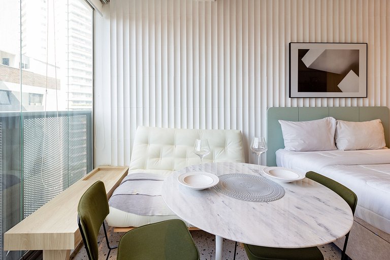 Apto completo com design contemporâneo