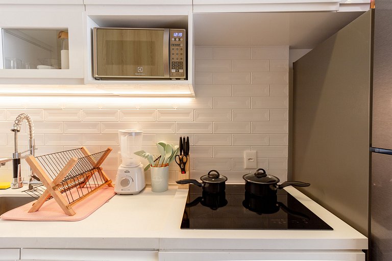 Apto completo com design contemporâneo