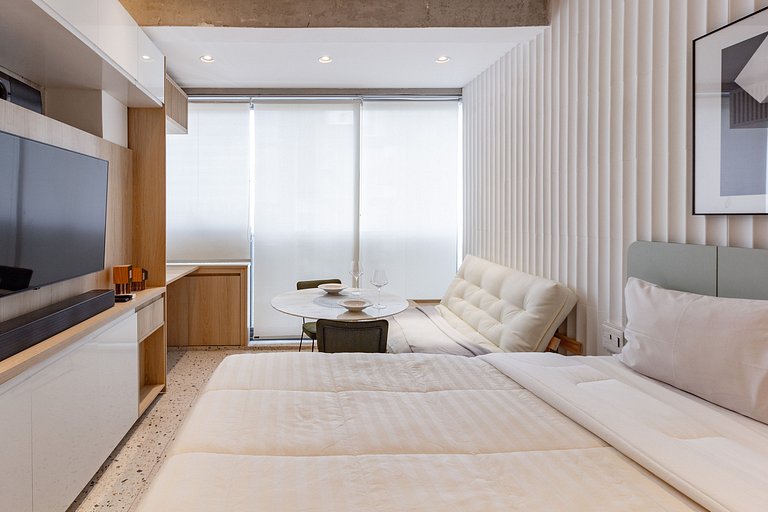 Apto completo com design contemporâneo