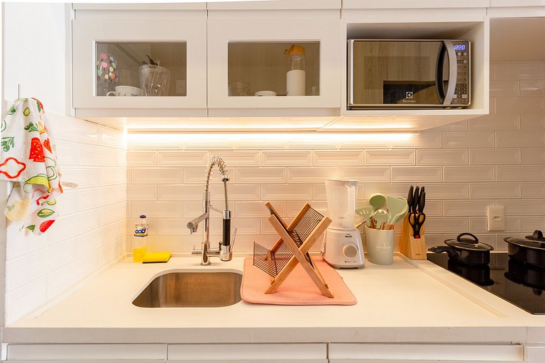Apto completo com design contemporâneo