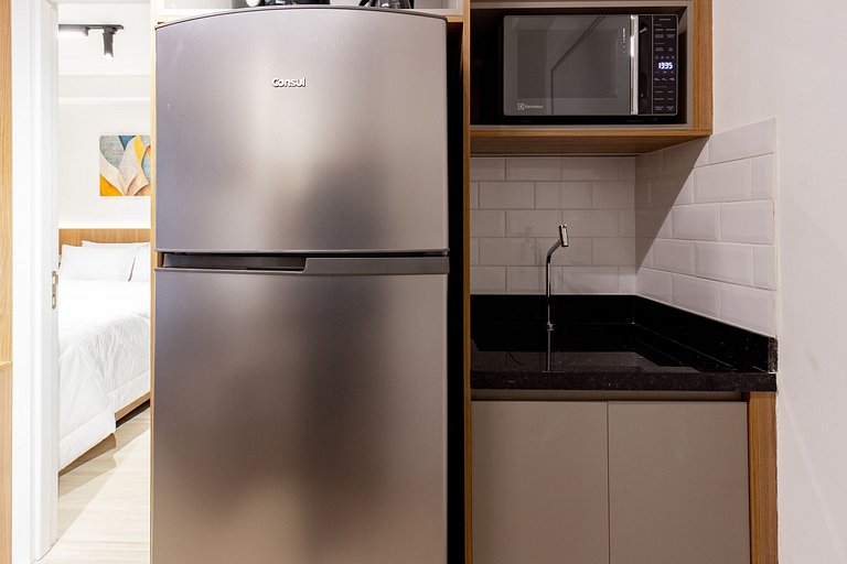 Apto completo e moderno para até 4 hóspedes