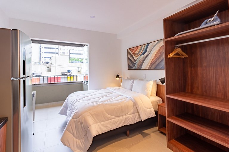 Studio Moderno nos Jardins, perto da Av. Paulista