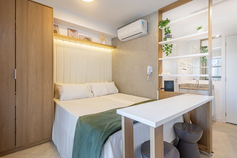 Studio para Alugar na Bela Vista - 2 Pessoas, 500m Paulista